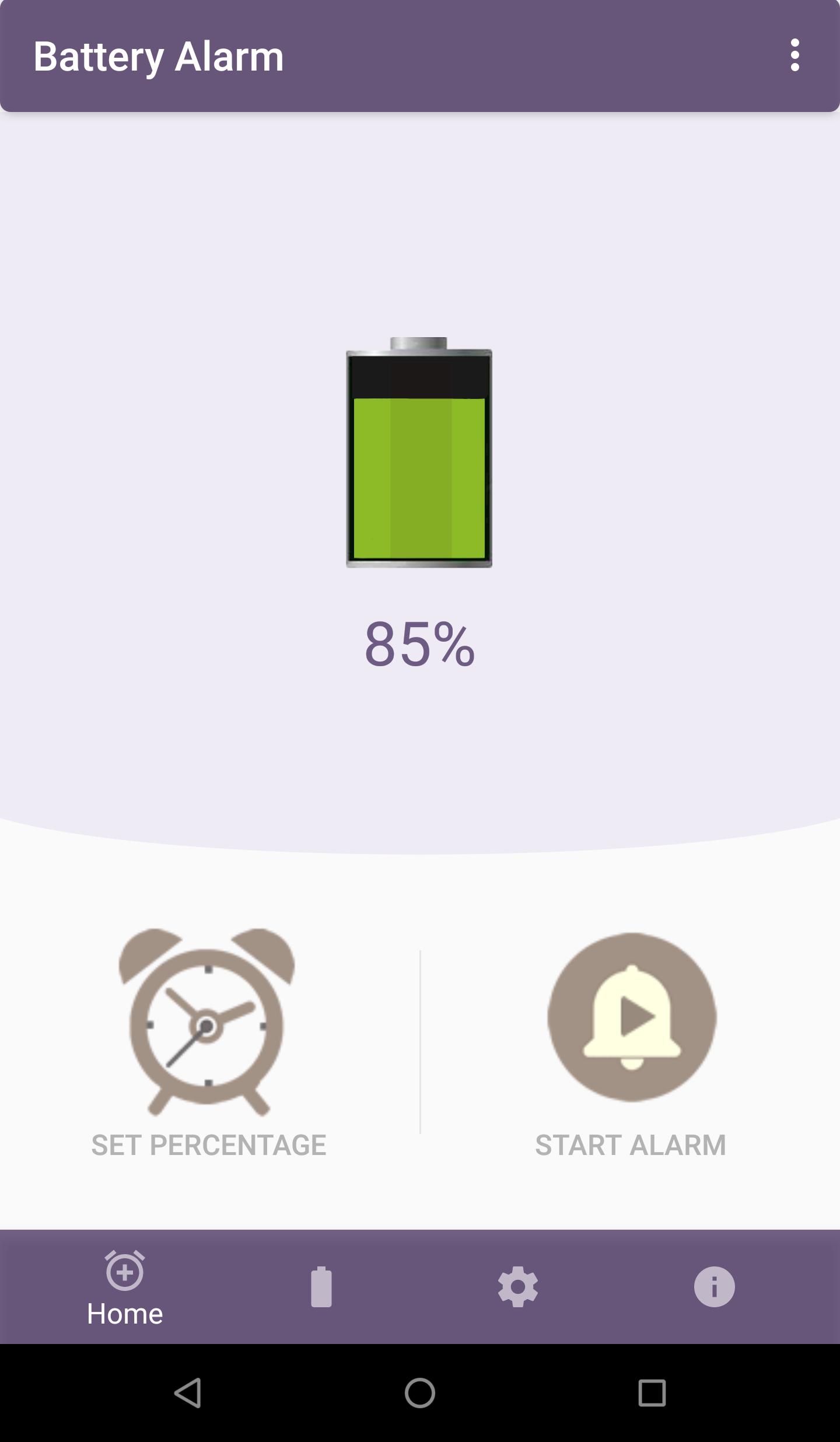 Battery alarm. Royal Flex Alarm APK.