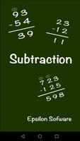 Math: Long Subtraction Affiche