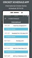 Cricket Schedule Affiche