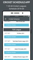 Cricket Schedule capture d'écran 2