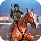 chasse au cheval policier: jeu de tir gratuit icône