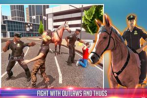 Police Horse Chase: Free Shooting Game 스크린샷 2