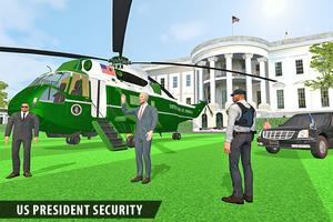 US President Heli Limo Driver الملصق