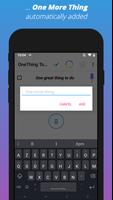 OneThing: One Task To-do List capture d'écran 2