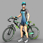City Bike Rider Zeichen