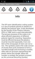 Plastic Identification Codes capture d'écran 3