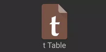 Tavole t
