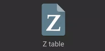 Z table