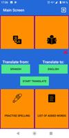 Translate Words, Save and Stud ảnh chụp màn hình 1