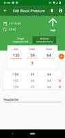 Blood pressure diary capture d'écran 1