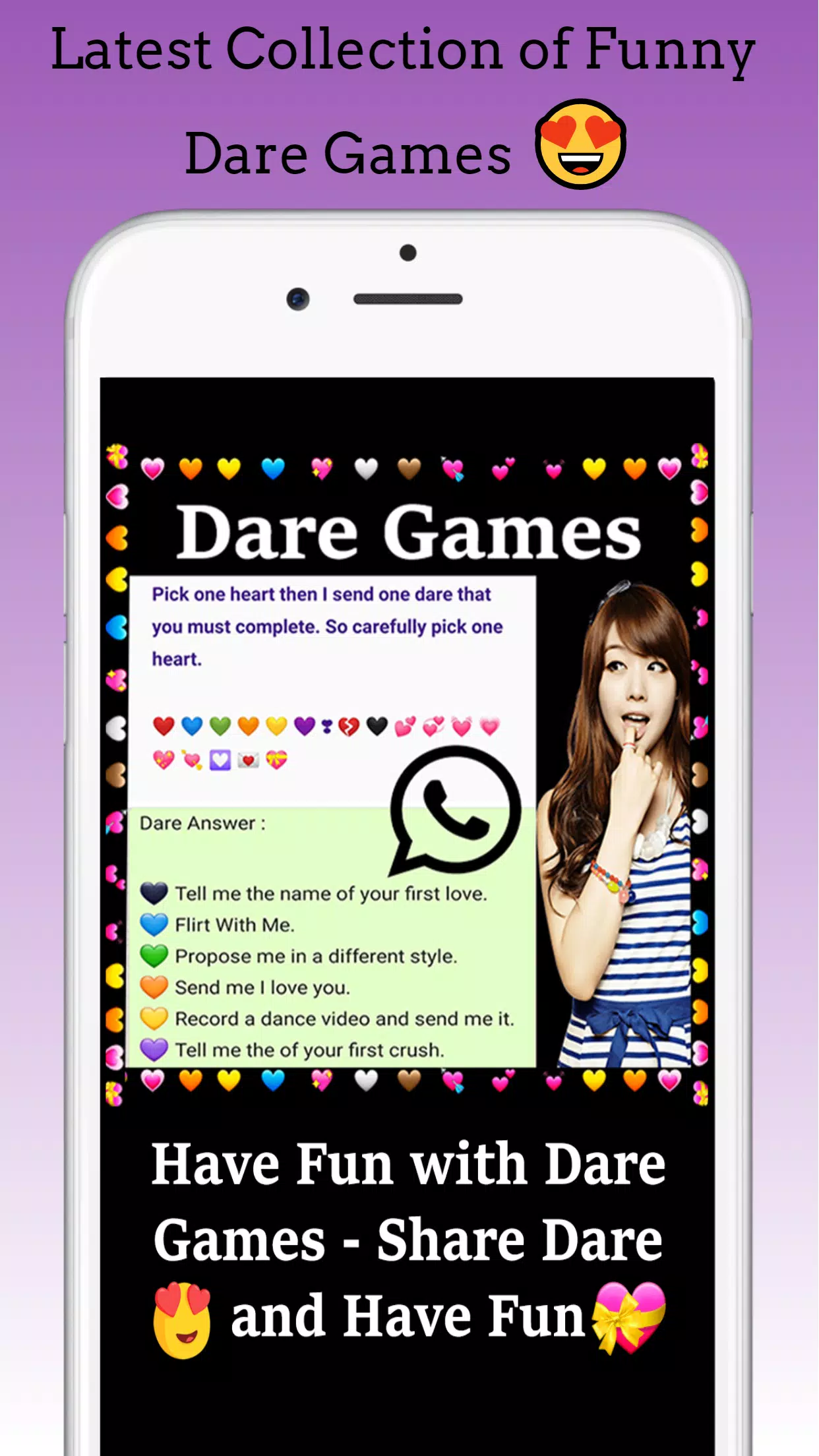 Whatsapp Dare Games 2021  Dare games, Truth and dare, Jokes and riddles