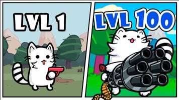 Stickman Cat Gun offline games 포스터