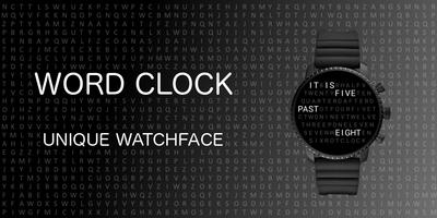Word Clock - Watchface plakat
