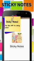 Easy notepad with colored notes app Affiche