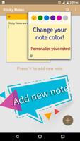 Easy notepad with colored notes app capture d'écran 2