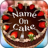 Name and Photo on Birthday Cake أيقونة