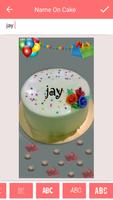 Name and Photo on Birthday Cake capture d'écran 3