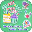 Birthday Sticker Maker : With Name Maker