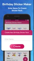 Birthday Sticker Maker : With Name Maker تصوير الشاشة 2