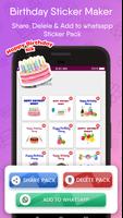 Birthday Sticker Maker : With Name Maker ảnh chụp màn hình 3