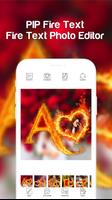 Fire Text Photo Frame Affiche