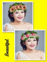 Wedding Flower Crown Hairstyle Ekran Görüntüsü 1