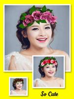 Wedding Flower Crown Hairstyle ภาพหน้าจอ 2