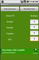 Golf Score imagem de tela 1