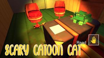 Scary Cartoon Cat Escape Game capture d'écran 1