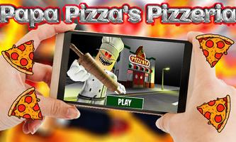 Escape pappa chef: scary pizza الملصق