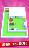 Mission Wobble Man Escape 3DGame تصوير الشاشة 1