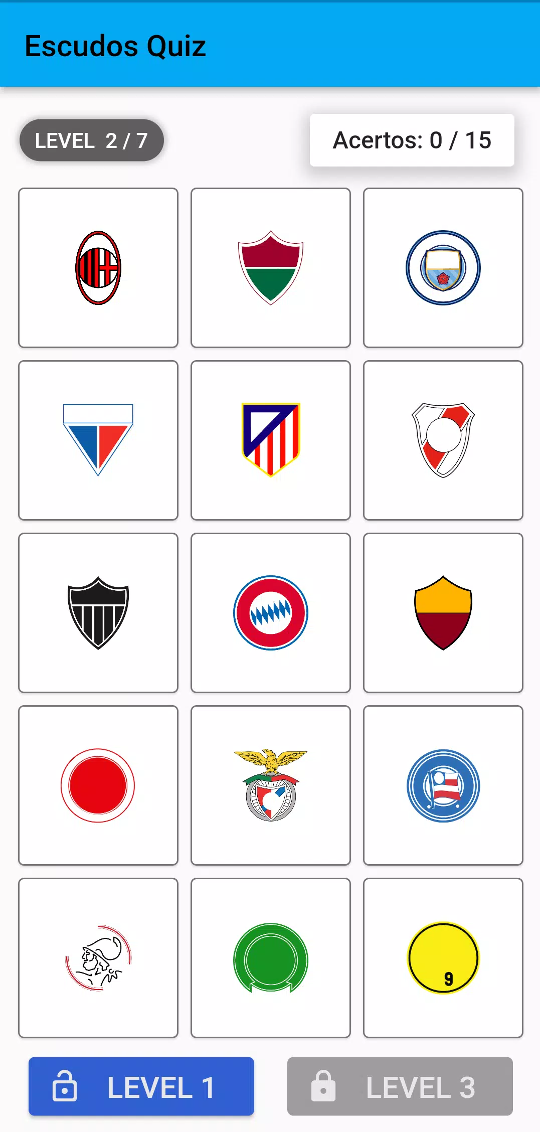Futebol Logo Quiz, Escudos