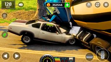 Jogos simulador acidente carro imagem de tela 1