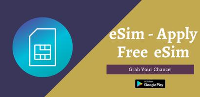 eSim - Apply Free eSim plakat