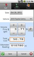 GasLog - Gas Mileage Tracker capture d'écran 1