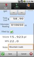 GasLog - Gas Mileage Tracker captura de pantalla 2