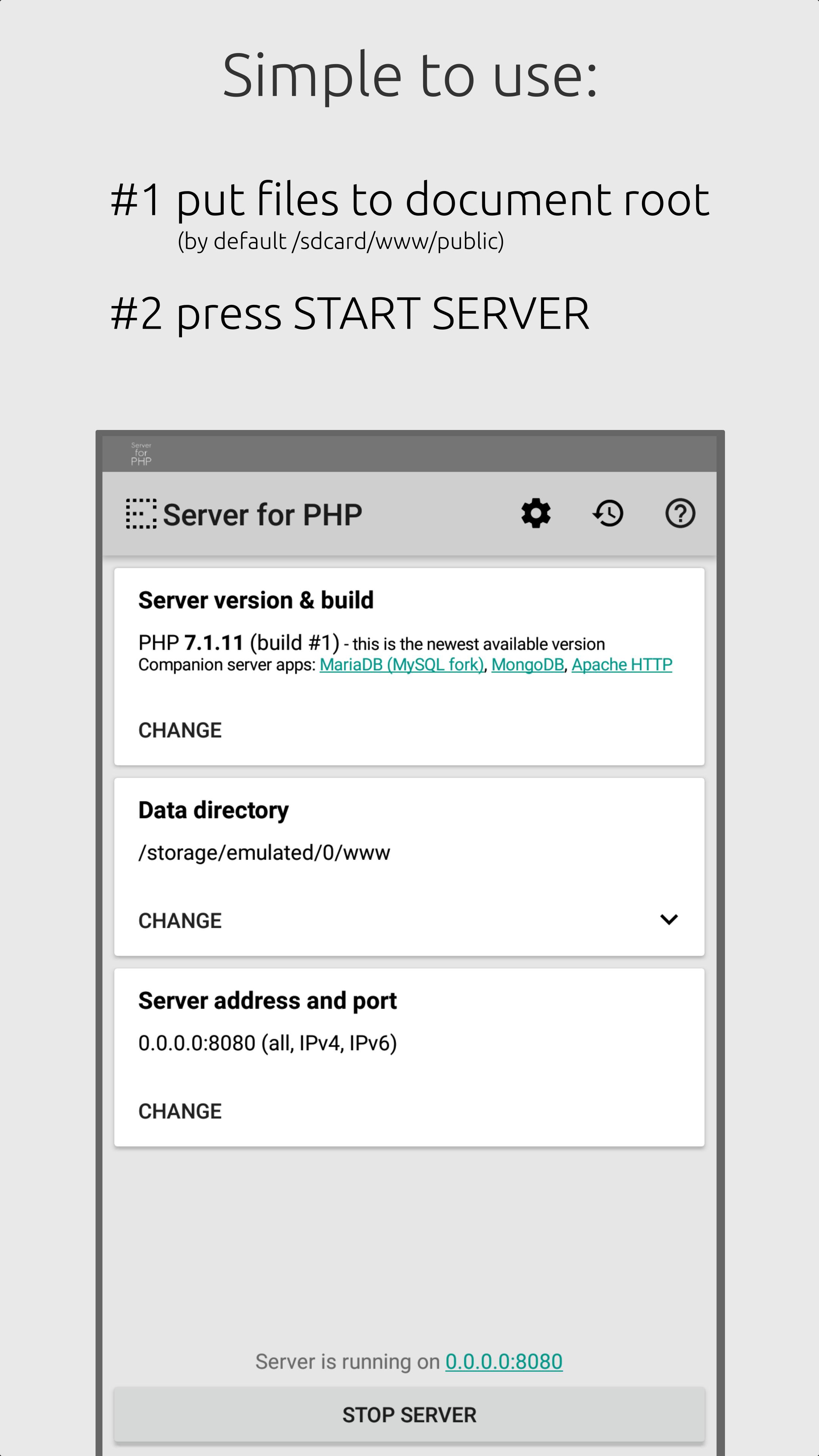 Server for PHP APK for Android Download