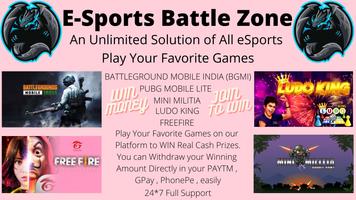 E-sports Battle zone plakat