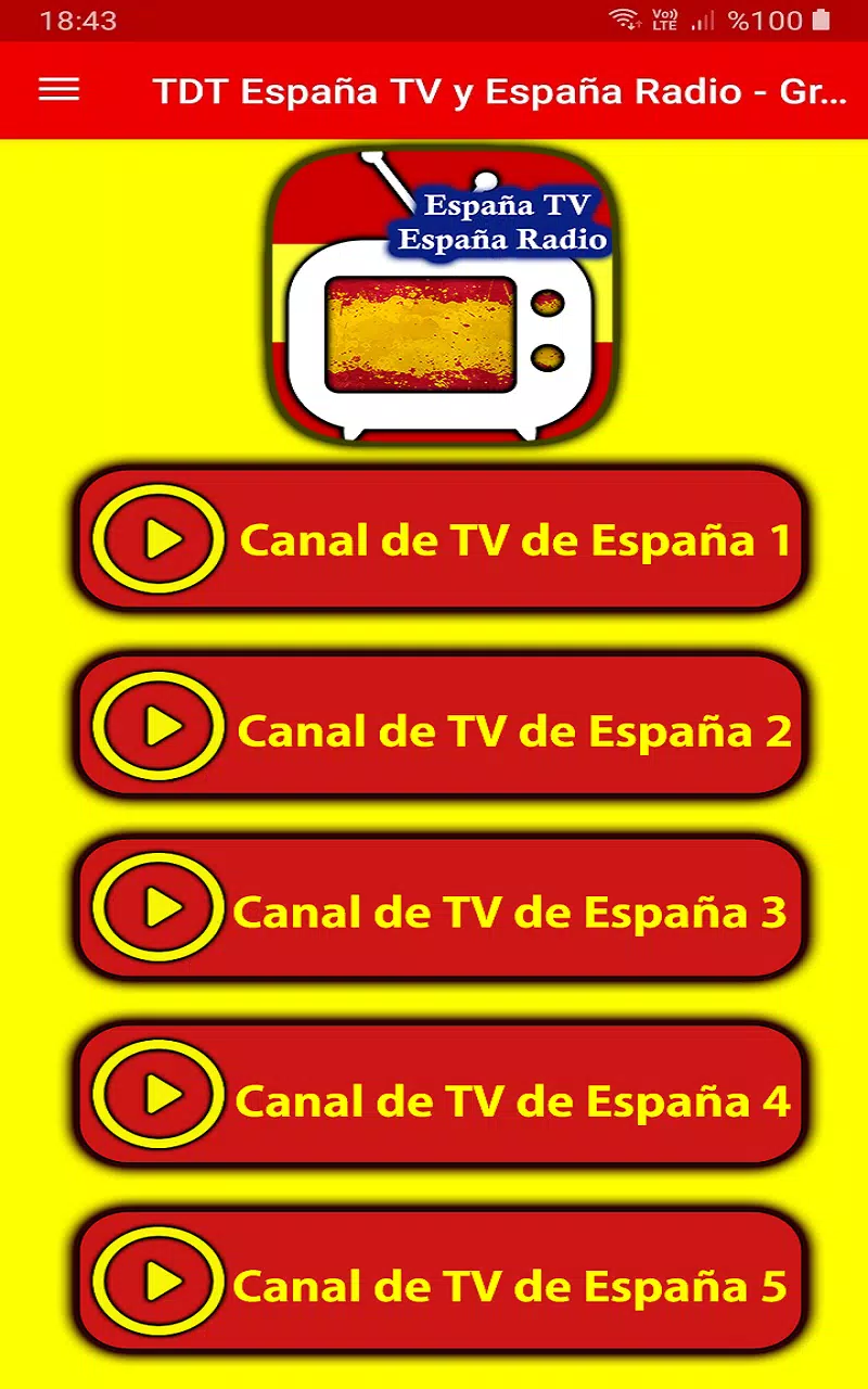 Descarga de APK de TDT España TV y España Radio - Gratis 2020 para Android