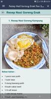 Resep Nasi Goreng Enak Dan Sederhana تصوير الشاشة 2