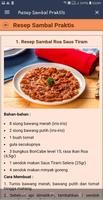Resep Sambal Praktis تصوير الشاشة 2