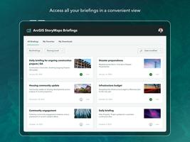 ArcGIS StoryMaps Briefings plakat