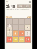 2K48 - Number 2048 puzzle game poster