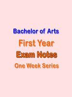 BA First Year Exam Notes Affiche