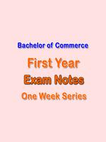 BCom First Year Exam Notes Affiche