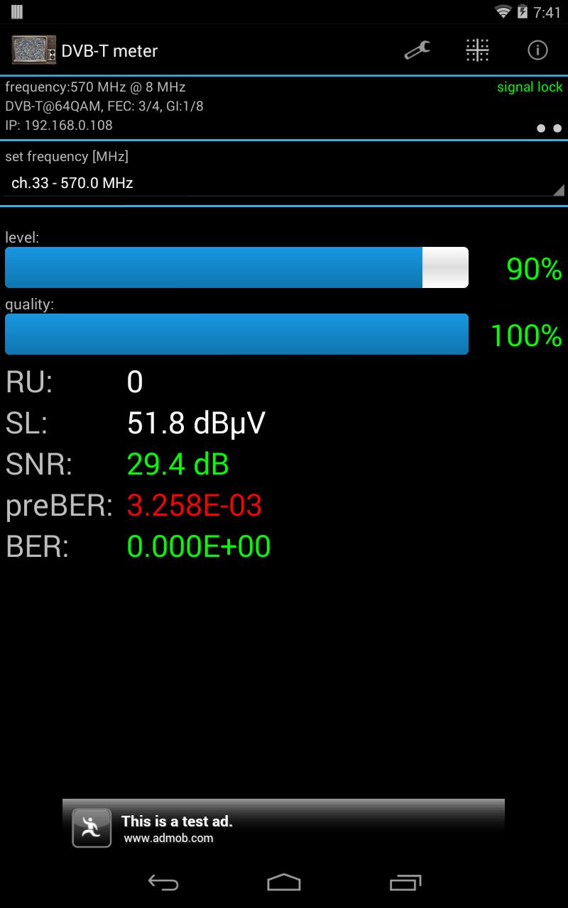 DVB-T meter for Android - APK Download
