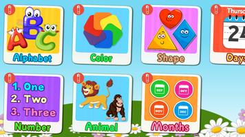 Preschool Kids Learning - ABC, Number & Shapes capture d'écran 1