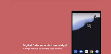 Digital seconds widget