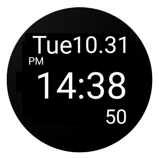 Digital seconds widget