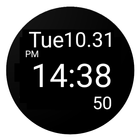 디지털 날짜 초시간 위젯 아이콘